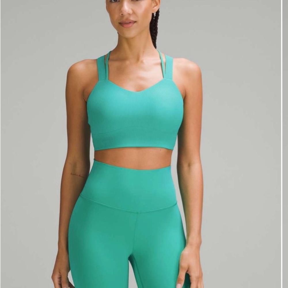 Lululemon like a cloud bra grasshopper green size 10 cup size D/DD